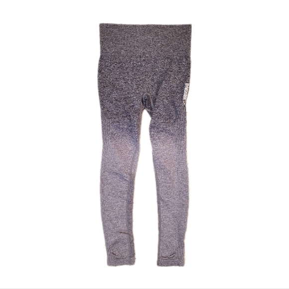Gymshark Women's Grey Ombre‎ Seamless Workout Leggings Small - Picture 1 of 6